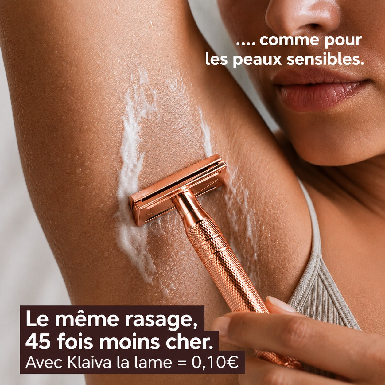 Rasoir Klaiva | Un rasage net, sans irritations