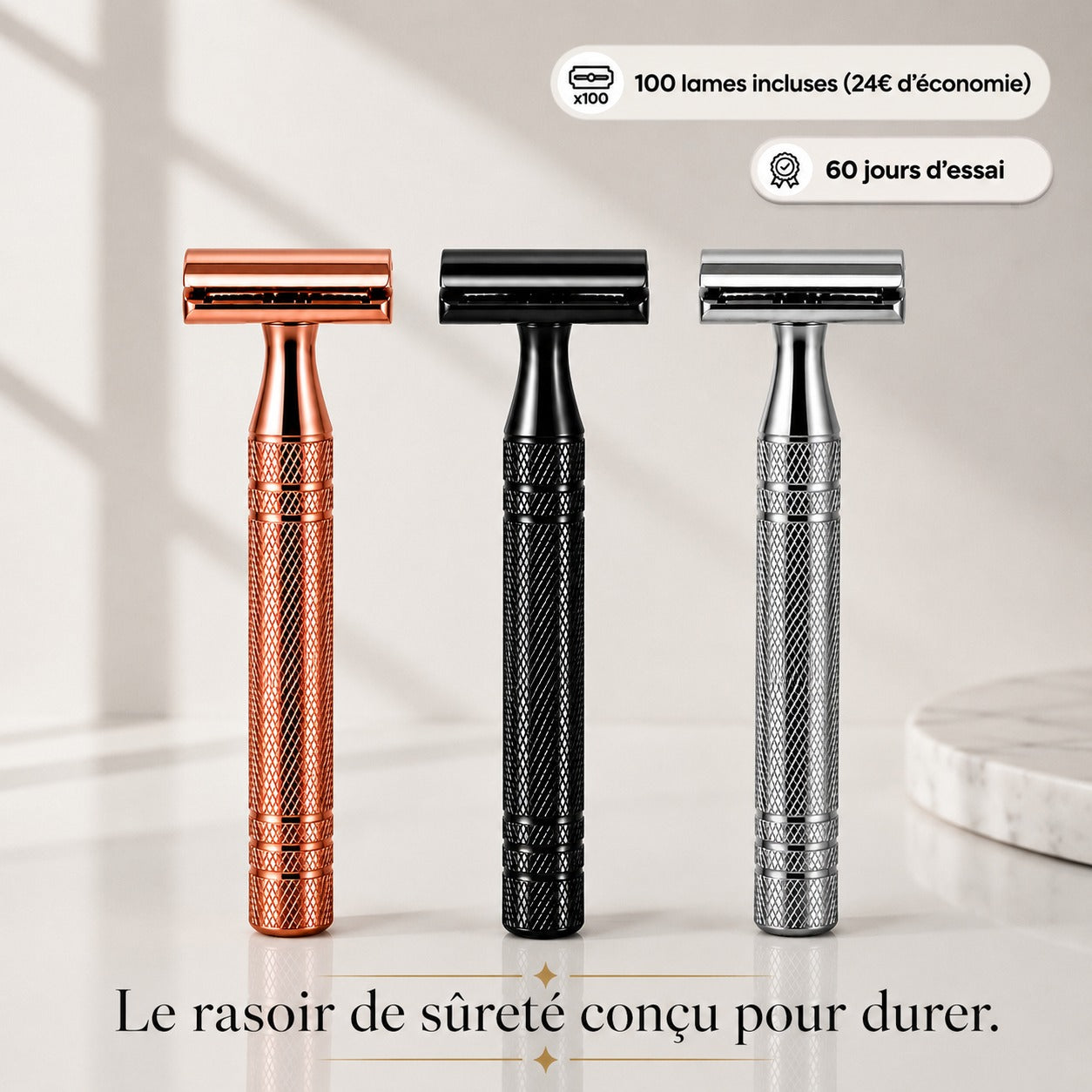 Rasoir Klaiva | Un rasage net, sans irritations